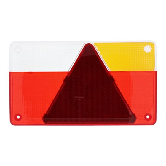 Right Hand Rear Lamp Lens 237x138x19 (mm)