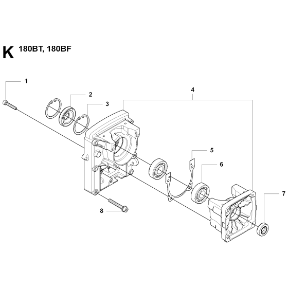 Crankcase Assembly For Husqvarna 180BF Leaf Blowers