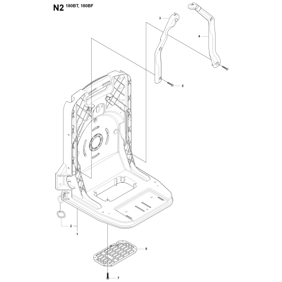 Frame-1 Assembly For Husqvarna 180BF Leaf Blowers