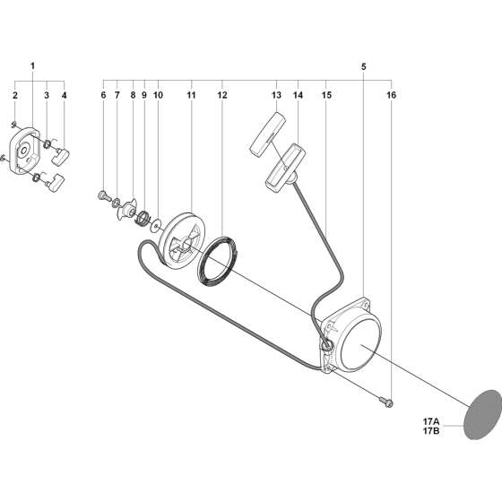 Starter Assembly For Husqvarna 180BF Leaf Blowers