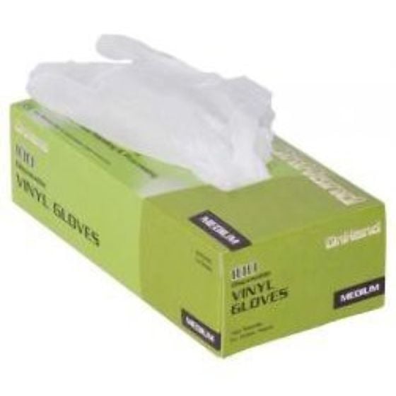 White Vinyl Disposable Gloves X-Large