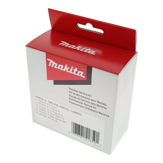 Service Kit for Makita DHR243 Rotary Hammer - OEM No. 195834-5