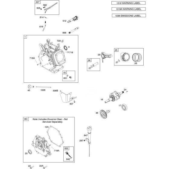 Camshaft, Crankshaft & Cylinder