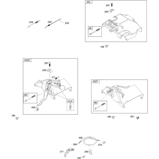 Control & Fuel Assembly for Briggs