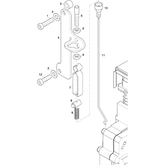 Speed Control Internal Assembly for Hatz 1B50 (50.16) (50.11) Z Equipments Engine