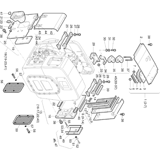 Capsule C-b Assembly for Hatz 1D41 (41.22, 41.16) M Basic Engine