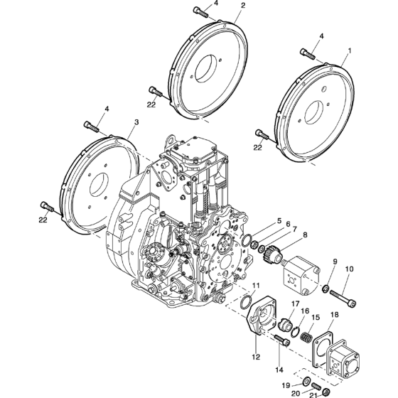 Mount, Parts Hydr Pump Assembly fot Hatz 1D42 (42.11, 42.10) Z Equipments