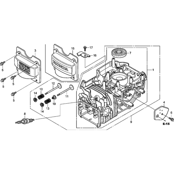 Cylinder Barrel Assembly for Honda GCV160A0 Engines