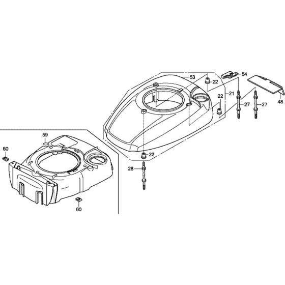 Fan Cover -2 Assembly for Honda GCV160A0 Engines