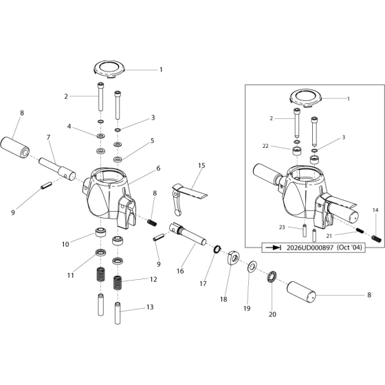 Top Cover Assembly for Belle 20-21 UD Breakers