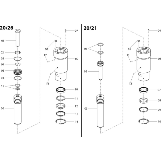 Cylinder Assembly for Belle 20-21 UD Breakers