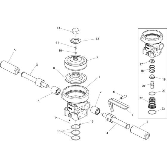 Top Cover Assembly for Belle 20-25 PAN Breakers