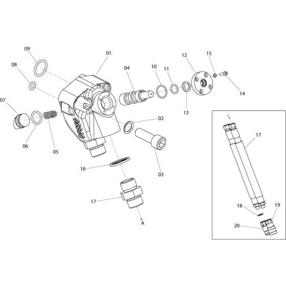 Control Valve Assembly for Belle 20-30 PAN Breakers