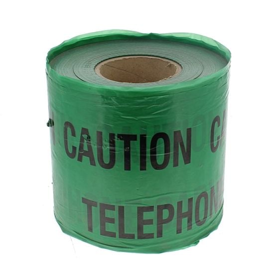 Telephone Caution Tape (GREEN) Length: 365M