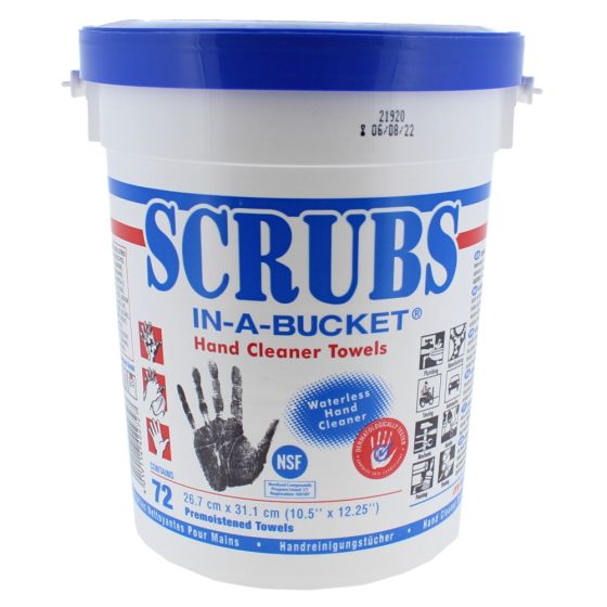 Scrubs in a Tub Hand Cleaning Wipes, 72 Towels - 200 577