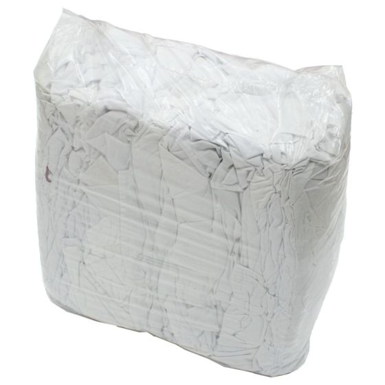 10Kg Bulk "Rags-in-a-Bag" White Cotton Material - Wiping/Polishing Surfaces