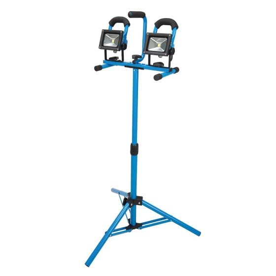 Silverline LED Tripod Twin Site Light