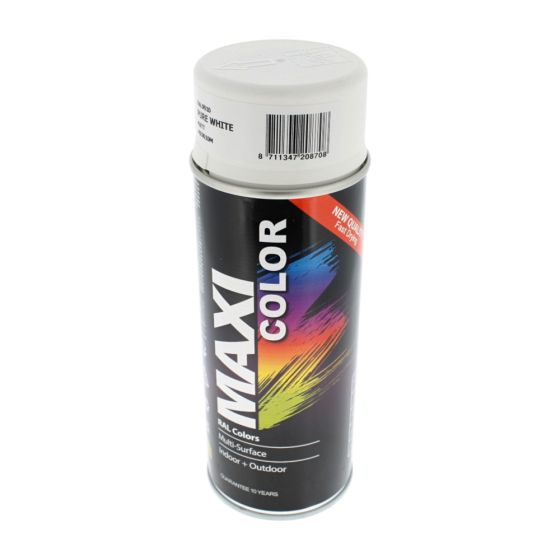 Maxi Colour Spray Matte White RAL9010 400ml