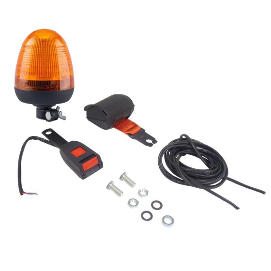 Seatbelt Warning System LED Spigot Amber Din Beacon - 12/24V ***LAST STOCK***