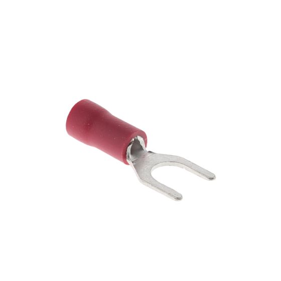 Fork Terminal 5.3mm (2BA) Red Electrical Fitting - 100 Pack