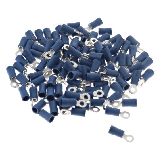 Blue 3mm (6BA) Ring Terminal - Pack of 100