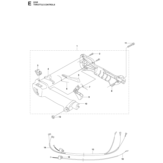 Throttle Controls for Husqvarna 223R