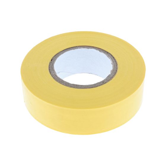 PVC Insulation Tape, Yellow, 19mm x 20m Rolls
