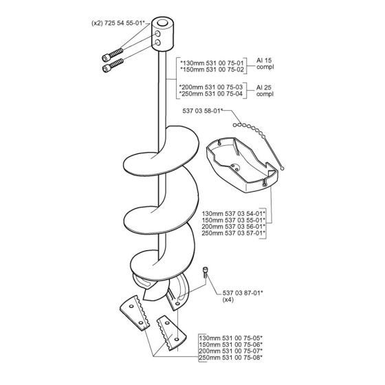 Drill for Husqvarna Auger