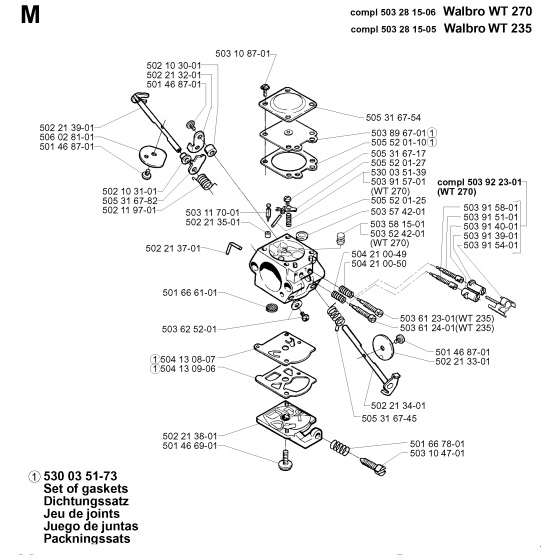 Carburetor Assembly for 225BV