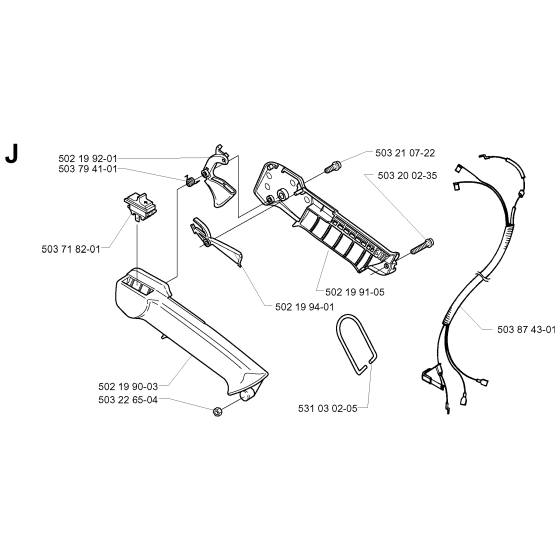 Handle & Controls for Husqvarna