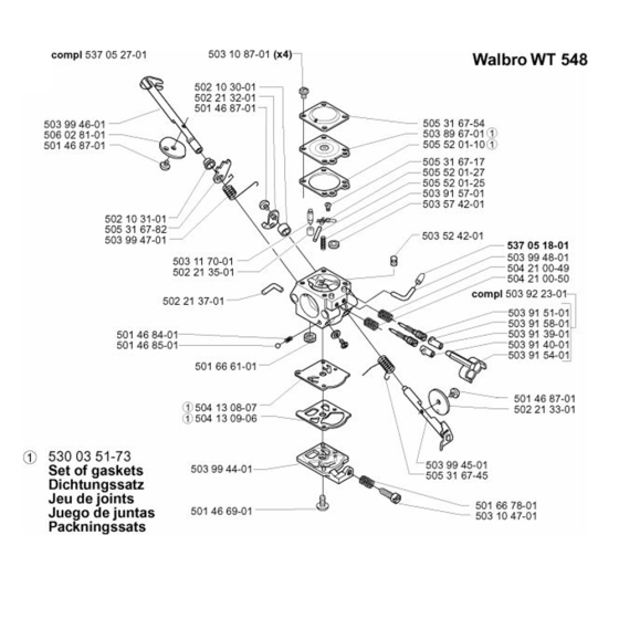 Carburetor for Husqvarna 225 L