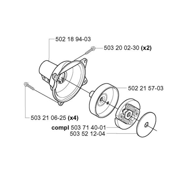 Clutch  for Husqvarna 225 LD Trimmer/ Edgers