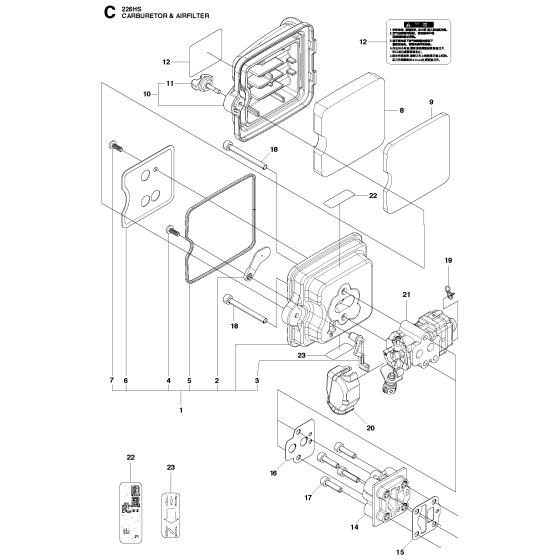 Carburetor & Air Filter Assembly