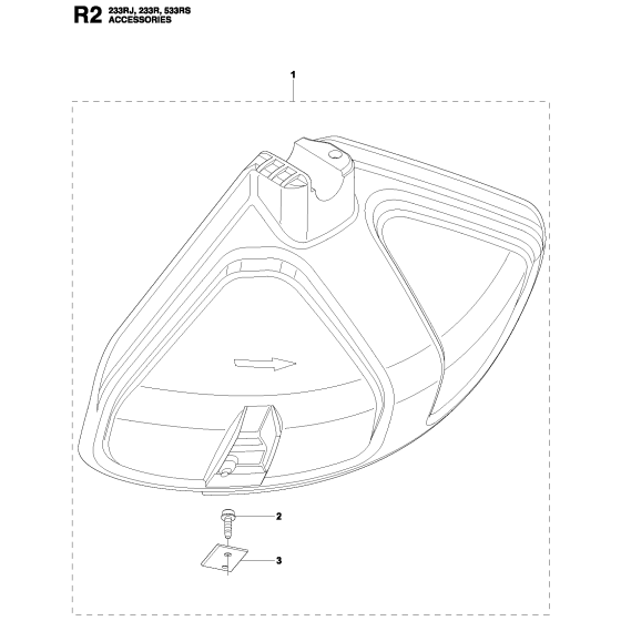 Accessories No.2 Assembly for Husqvarna 233Rj Brushcutters