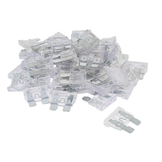 Standard Blade Fuse Clear 25 AMP Pack of 50 - 235 289