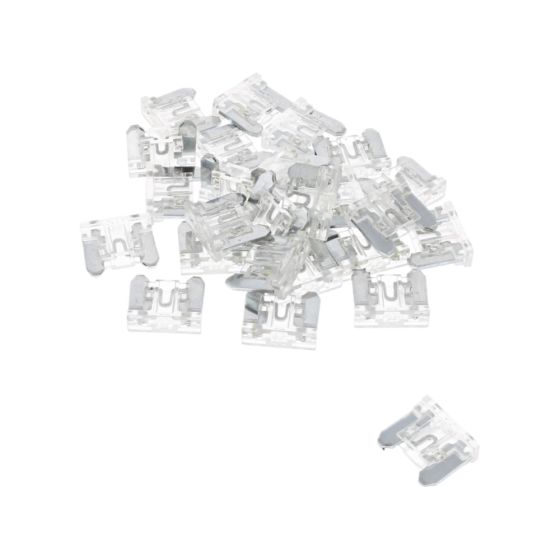 25 AMP Clear Low Profile Mini Blade Fuses (25 Pack)