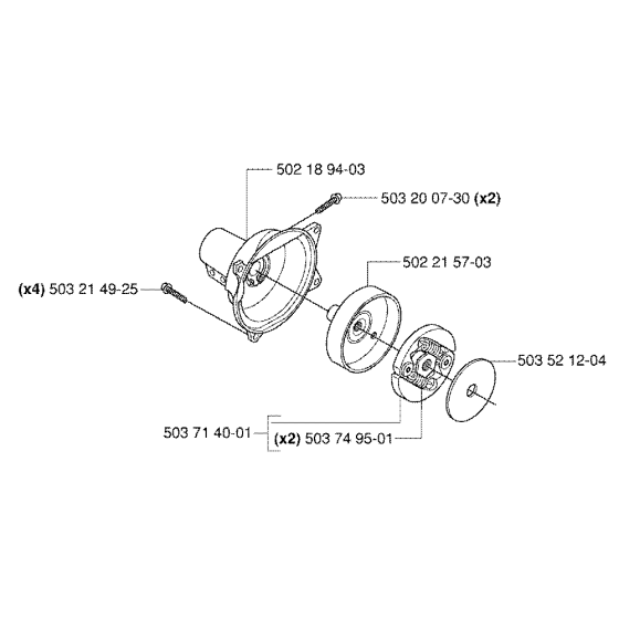 Clutch Assembly for Husqvarna 235RII Brushcutters