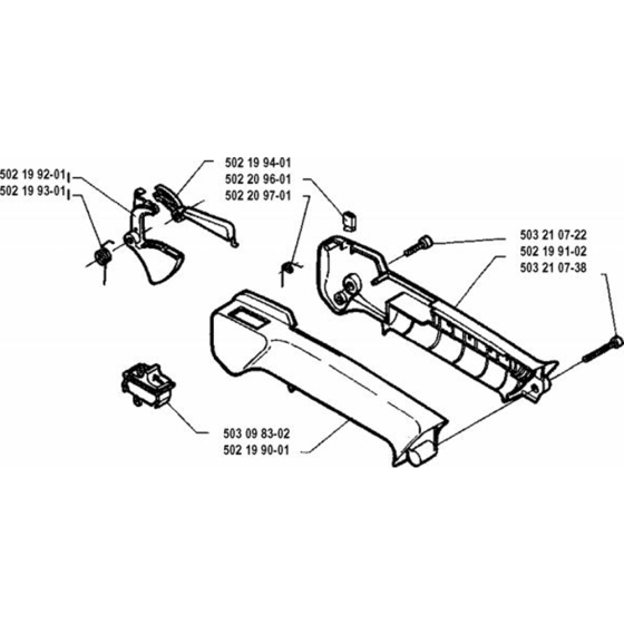 Throttle Controls for Husqvarna 23 L Trimmer/ Edgers