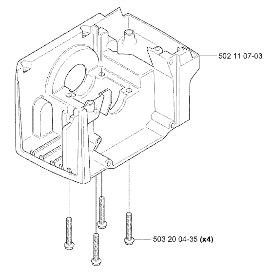 Crankcase Assembly for Husqvarna 240F Brushcutters