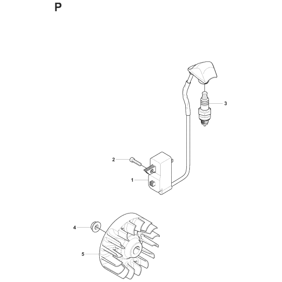 Ignition System Assembly for Husqvarna 241RJ Brushcutters