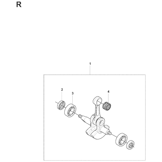 Crankshaft Assembly for Husqvarna 241RJ Brushcutters