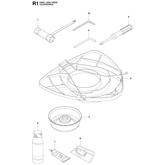 Accessories Assembly for Husqvarna 243RJ Brushcutters