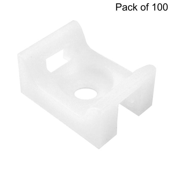 Cable Tie Screw-On Base 5.0mm, Pack of 100