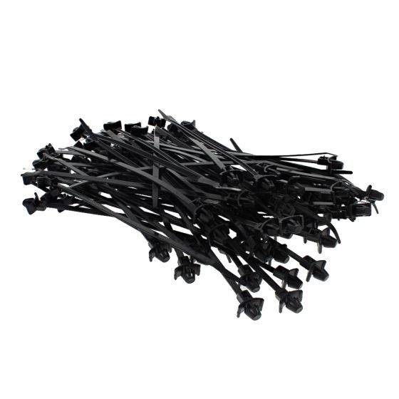 Black Panel Ties Size: 4.6x215mm