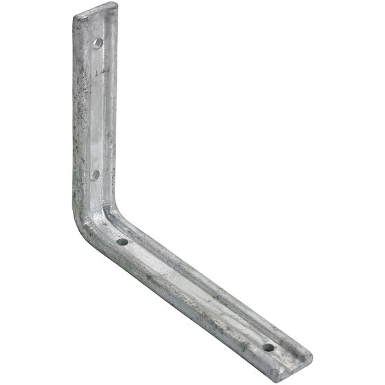 200mm 8" x 6" - Fluted Angle Bracket used by the plumbing trade Galvanised