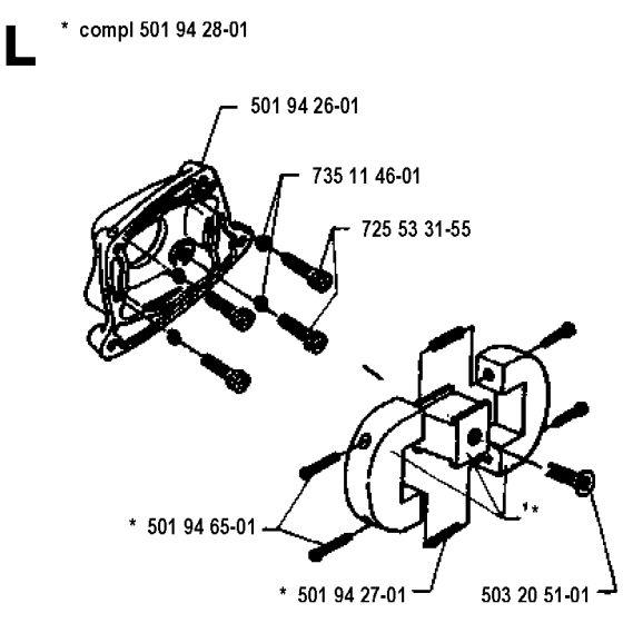 Clutch Assembly for Husqvarna 24H Hedge Trimmers