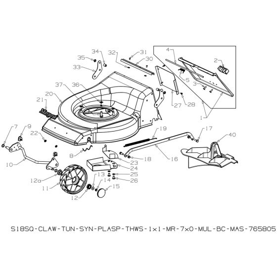 Deck Assembly for Masport 250ST