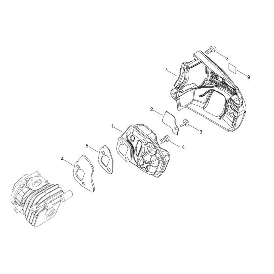 Muffler for Shindaiwa 250TS