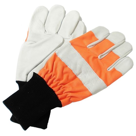 Soft Hide Chainsaw / Brushcutter Mittens - Size 10