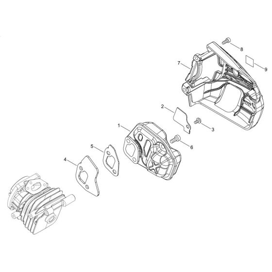 Muffler for Shindaiwa 251TS